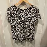 Sanctuary Cute creamy leopard print chunky button front top flowy Photo 6