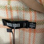 Missguided  Cream Check Extreme Collar Midaxi Sweater Dress size 2 new with tags Photo 5