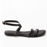 Nordstrom Black Strappy Flat Gladiator Sandals Photo 1