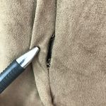 Free Press Small Dress Brown Faux Suede Open Back Photo 6