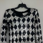 Adrienne Vittadini  Vintage 80’s Sequin Checkered Disco Dress Size 6    Photo 1