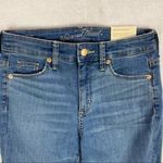 Universal Threads Universal Thread Medium Wash Destroyed Denim‎ High Rise Cuffed Skinny Jean Photo 2