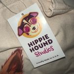 Hippie Hound Studios Sunflower Llama Bag Tote 15" X 14" Artist Lee Keller USA Tan Photo 3