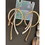 Chunky Metallic Statement Necklace & Gold Photo 7