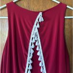 Impressions red and white sleeveless tassel dress size M Photo 11