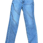 Madewell The MomJean Denim Tapered Leg Jeans Leacrest Wash High Waist Size 26 Photo 0
