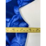 Betsey Johnson Electric Blue Floral Fit&Flare Dress Size 8 Photo 3