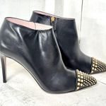 Gucci  Coline Leather Studded Pointed Stilettos Ankle Boots Black Women's 40 / 9 Photo 4