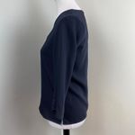 Giorgio Armani  Black Polyester Uniform Blouse Sz 34 Small Made in Italy Photo 4