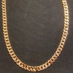 Gold Chain Cuban Link Necklace 24in 10mm Photo 1