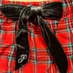 PINK - Victoria's Secret 🎄PINK VICTORIA’S SECRET Flannel Pajama Shorts Bright Red Forest Green Plaid S Photo 11