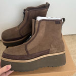  women’s cityfunc zip boots/platform boots/brown Ugg/suede platform/suede Photo 0