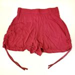 La Gypsy Pink Rayon Shorts With Bungee Strings On Side Junior Large Photo 0