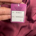 Morilee Madeline Gardner Bordeaux Satin One Shoulder Bridesmaid Dress Gown Sz 4 Red Photo 11