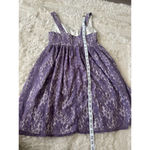 Women's Yaly Couture Purple Lace Dress Size M Size M Photo 5