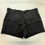 Diane Von Furstenberg  NAPLES HOT FIX CRYSTAL Shorts Black Size 6 Photo 2