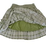 Hersy‎ Skirt Medium Green Plaid Flare Elastic Waist Y2K Retro Photo 1