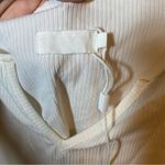 Meshki  Women’s Top V Cut White Ribbed Tank Cropped Top Large NWT Photo 1