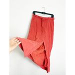 Free People  Easy Breezy Linen Cotton Midi Skirt Size 4 Coral Boho Chic Photo 10