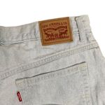 Levi's Denim A Line Mom Shorts 31 Light Wash Cuffed 5 Pocket Button Zip Cotton Photo 4