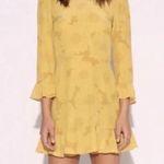 Realisation Par The Mary Jane Tiered Mini Dress Sunflower Yellow Women's Size XS Photo 0