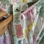 Disney  Winnie the Pooh Bear Outline White Multi Pajama Shorts Set Womens L Sleep Photo 6