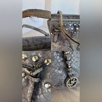 Michael Kors Jet Set Travel Jewel Small Top Zip Blue Women’s Tote Handbag Purse Photo 11