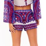 Ruby Soah Cara  Red Printed Shorts Photo 1