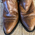 Old West  Brown Cowboy Boots Size 5‎ Photo 3
