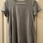 Lululemon Love Crew III Size 6 Modern Stripe Heathered Medium Grey White Photo 0