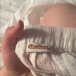 Tropical Embroidered White Shorts Size M Photo 2