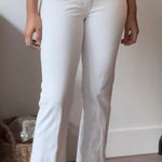 RF Jeans by Rolusio White Flare Jeans Size 6 Cotton Blend Stretch Bootcut Photo 0