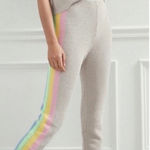 Anthropologie Saturday Sunday Rainbow Stripe Knit Lounge Pants Small Photo 0