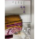 Free People Smocked Crop Top Sz S Ditsy Floral Boho Mustard Yellow Magenta Photo 3