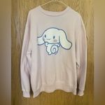 Sanrio Cinnamoroll Women’s Large  Light Pink Sweatshirt Cute Graphic Crew Neck Photo 1