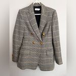 ALC Frank A.L.C. Sedgwick II Double Breasted Plaid Check Houndstooth Blazer Size 4 Photo 3