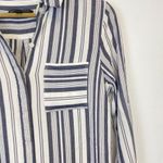 Banana Republic  Striped Button Down Shirt Tunic Dress Photo 1