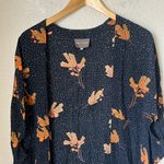 Anthropologie bel Kazan black speckled abstract floral duster kimono Orange Size undefined Photo 5