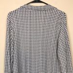 Adrianna Papell Women’s Houndstooth Button-Up Long Sleeve Office Work Shirt Photo 5
