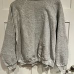 Tultex Vintage 90’s Jerzees Crewneck Sweatshirt Gray Puppies Size XL Photo 3