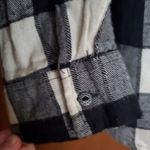Maurice's Black and white Buffalo plaid button up Photo 6