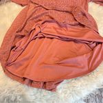 Love, Fire  Fit and Flare Dress Woman’s size large Lace up back Dusty Rose Photo 11
