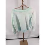 Wildfox  Monday Cry Eat Sleep Graphic  Sweatshirt Womens Size XS Green Photo 11