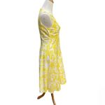 Jones New York Sunshine Yellow A-Line MIDI Dress Size 4 Great Spring Dress Photo 2