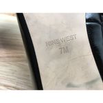 Nine West A Dream Women 7 Black Faux Leather Slip-On Pointed Toe Classic Loafers Photo 5