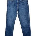 American Eagle Low Rise Baggy Straight Jeans Comfort Waistband Denim Blue Photo 0