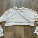 Aritzia TNA  White Super Crop Boxy Long Sleeve Shirt Photo 3