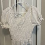 The Pants Store  White Cropped Blouse Photo 1