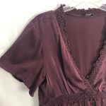 GNW Babydoll Top Womens Medium Y2K Dark Fairy Whimsigoth Boho Coquette Romantic Red Photo 3