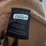 Caroline Constas Cable Knit Wool Sweater Dress Camel Tan Mock Neck Medium Cozy Photo 10